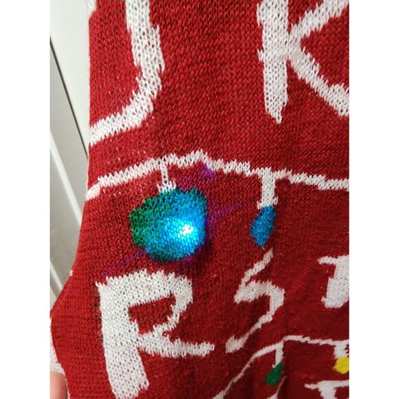 Stranger Things Light Up Ugly Christmas Sweater Sweatshirt Abc Netflix Men’s XL - Picture 2 of 6